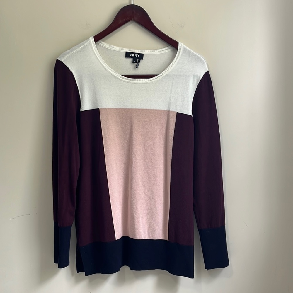 DKNY Women’s Color Block Sweater Size Medium